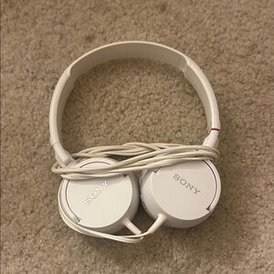 Sony White On-Ear Headphones